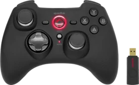 RAIT Gamepad - Wireless černá / bezdrátový gamepad / pro pc PS3 Switch / vibrace / 2.4GHz (SL-650110-BK)