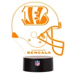Cedule Cincinnati Bengals NFL Helmet LED-Leuchtschild