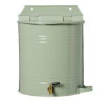 Ib Laursen Nástěnná nádrž na vodu s kohoutkem a mýdlenkou Green 10,5 l, zelená barva, smalt