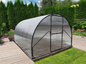 Obloukový polykarbonátový skleník Dodo 300 3×4 m PC 6 mm černý