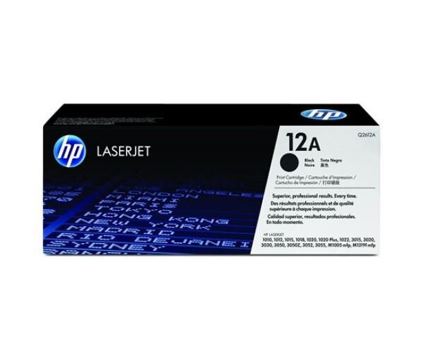 HP 12A Black LJ Toner Cart, Q2612A (2,000 pages) EDF_690625