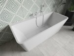 MEXEN/S - Volta vana volně stojící rohová 150 x 75, bílá, sifon a přepad bílá 51131507500-20