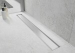 MEXEN/S - Flat MGW odtokový žlab 80 cm bílé sklo 1027080-15