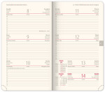 Týdenní diář 2026 NOTIQUE kapesní - Essenza švestka, 9 x 15,5 cm