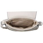 Menší dámská crossbody s velkou klopou Rashida, krémová