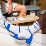Bella Rose Ponožky Dneska ne velikost M (40-43), bílá barva, textil
