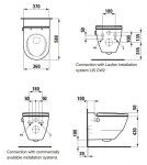 Laufen - Cleanet Navia Elektronický bidet s keramikou, Rimless, SoftClose, s LCC, bílá H8206014000001