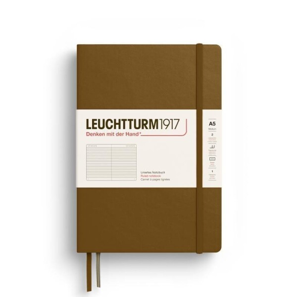 Leuchtturm1917 Zápisník Spice Brown Medium A5 linkovaný