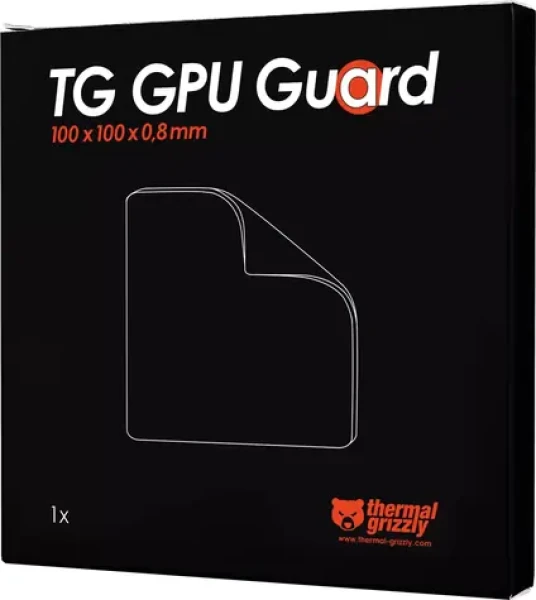 Thermal Grizzly TG GPU Guard černá / Pěnové těsnění GPU / 100 x 100 mm (TG-GG-100-100-08)