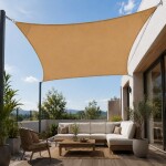Malatec Stínící plachta čtverec 5x5m 10189 písková 200g/m