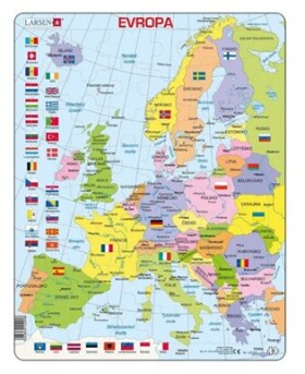 Puzzle - Evropa politická mapa 48 dílků