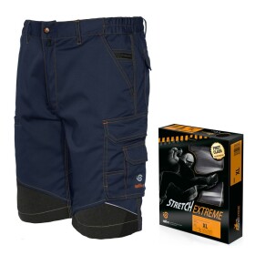 Kalhoty bermudy stretch 8834B modro-černé 3XL modro-černé