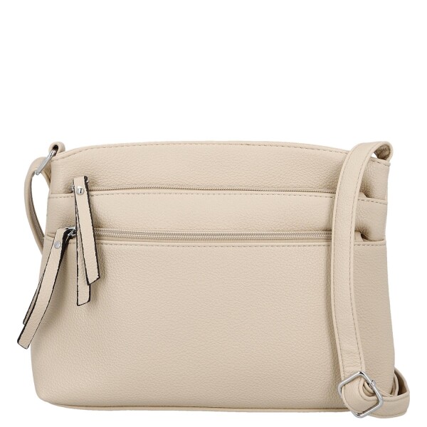Stylová dámská koženková crossbody kabelka Lumi, tmavě béžová