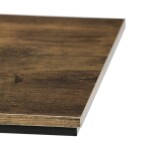 Odkládací stůl, MDF deska, dekor staré dřevo, černý kov