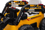Mamido Dětský elektrický nakladač CAR-26A žlutý | 4x4 | RC 2.4Ghz | EKO kůže | 12V10Ah