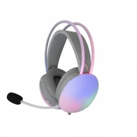 White Shark GH-2342 FIREFLY bílá / Herní Headset / 2.1m / 2 x 3.5mm + USB / RGB / PC Mac Xbox PS4/PS5 (FIREFLY-W)