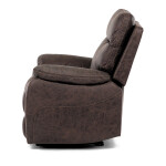 TV a relaxační křeslo s elektrickým ovládáním, potah hnědá látka v dekoru vintage, 1 motor 240V