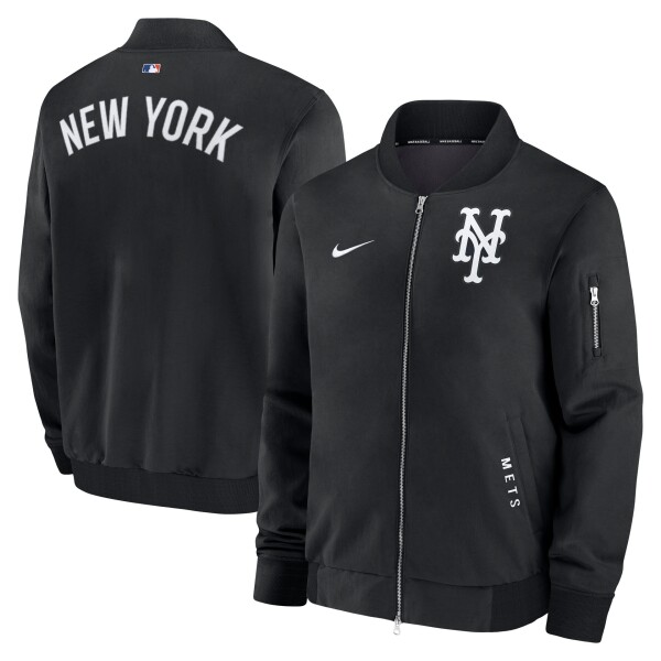 Nike Pánská bunda New York Mets MLB 2026 Authentic Dugout Bomber Velikost: L