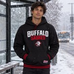 New Era Pánská mikina Buffalo Sabres NHL Felt Logo Throwback Hoodie Velikost: S