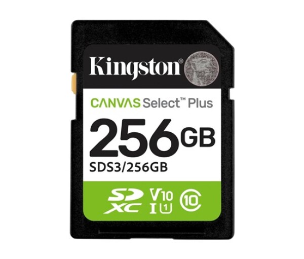 Kingston SDXC karta 256GB Canvas Select Plus, U1, V10, A1 EDF_443775