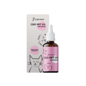 Cure Point CBD PET 5% Olej pro psy Sausage 10ml / s příchutí klobásy (BG-PET07)