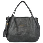 Trendová dámská koženková kabelka Elpoko, šedá