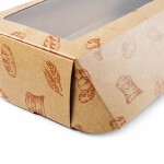 Dortisimo Obdélníková krabice s okénkem hnědá (35 x 12 x 6,5 cm)