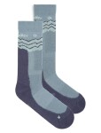 Pánské merino turistické ponožky ICEBREAKER Mens Hike+ Medium Crew Across the Peaks, Blue Ash/Graphite/Mint velikost: 39-41,5 (S)