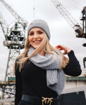 Šála P&M 22505 Dámská černá univerzální