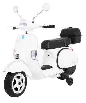 Mamido Dětský elektrický skútr Vespa bílý