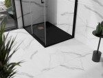 MEXEN/S - Stone+ obdélníková sprchová vanička 100 x 90, černá, mřížka zlatá 44709010-G