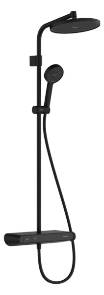 HANSGROHE - Activera S Sprchový set s termostatem, průměr 24 cm, 2 proudy, EcoSmart, matná černá 28638670