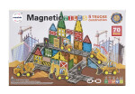 Mamido Magnetická stavebnice dopravní město 70 dílů XL MT1439