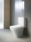 DURAVIT - DuraStyle WC kombi mísa, zadní odpad, s WonderGliss, bílá 21620900001