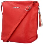 Praktická dámská větší crossbody taška Edmundo, červená