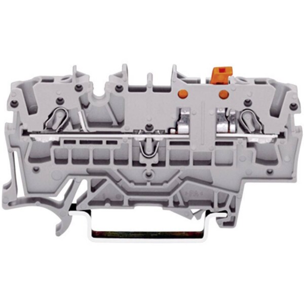 WAGO 2002-1671 oddělovací svorka 5.20 mm pružinová svorka osazení: L šedá 1 ks
