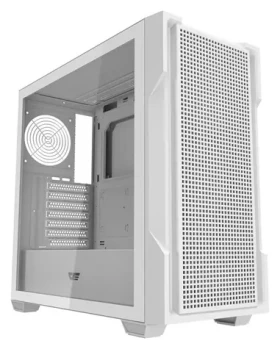 DarkFlash DS900 Mesh bílá / ATX / bez ventilátorů / 2x USB-A / průhledná bočnice / bez zdroje (DS900 Mesh_White)