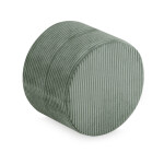 PLUSH NEST PLUSH NEST Podlahový puf kulatý Ø 40 × 30 cm Manšestr zelený