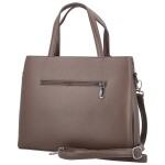 Módní dámská koženková kabelka do ruky Briana, khaki