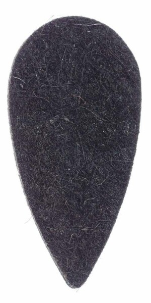 Timber Tones Felt Tones Teardrop Black Wool Felt