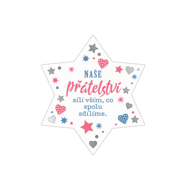 Plaketka hvězda - Přátelství - Albi