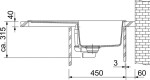 FRANKE - Maris Fragranitový dřez MRG 611, 78x50 cm, matná černá 114.0637.576