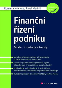 Finanční řízení podniku - Pavel Marinič, Romana Nývltová