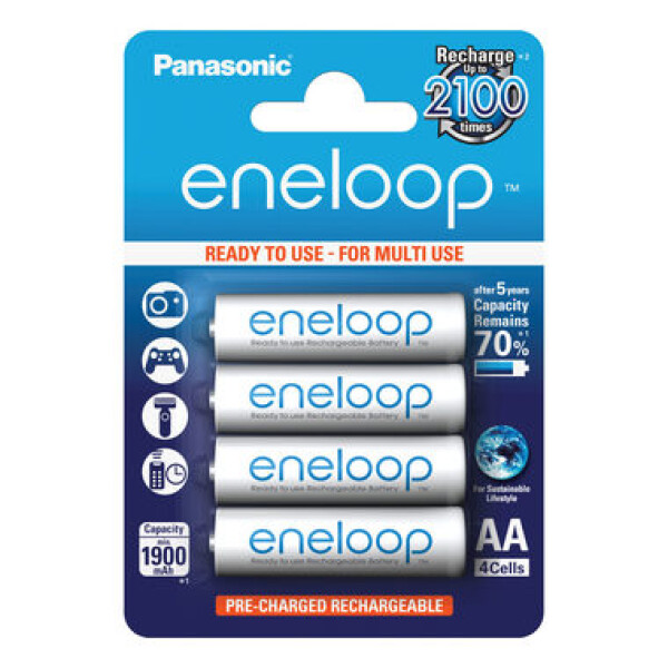 Panasonic - ENELOOP AA tužkový akumulátor 2100 mAh nabíjecí 4Ks (3MCCE/4BE)