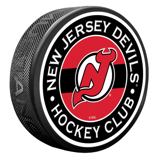 Mustang Puk New Jersey Devils NHL Stripe Design