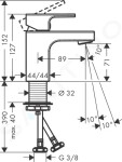 HANSGROHE - Vernis Shape Umyvadlová baterie, EcoSmart, matná černá 71567670