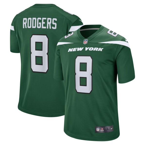 Nike Pánský dres New York Jets NFL Aaron Rodgers #8 Game - Zelená Velikost: 2XL