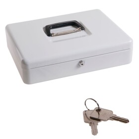 LEVIOR 70125 Pokladna kovová, 370x280x90mm, bílá