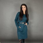 HOSH Pletené šaty ELLIS s páskem Barva: Bílá