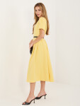 Dámské šaty MI SK A2328.91 žluté - New Collection one size